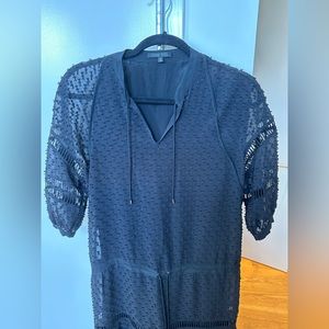 Ohne Titel Black Silk Blend Midi Dress, Size 0